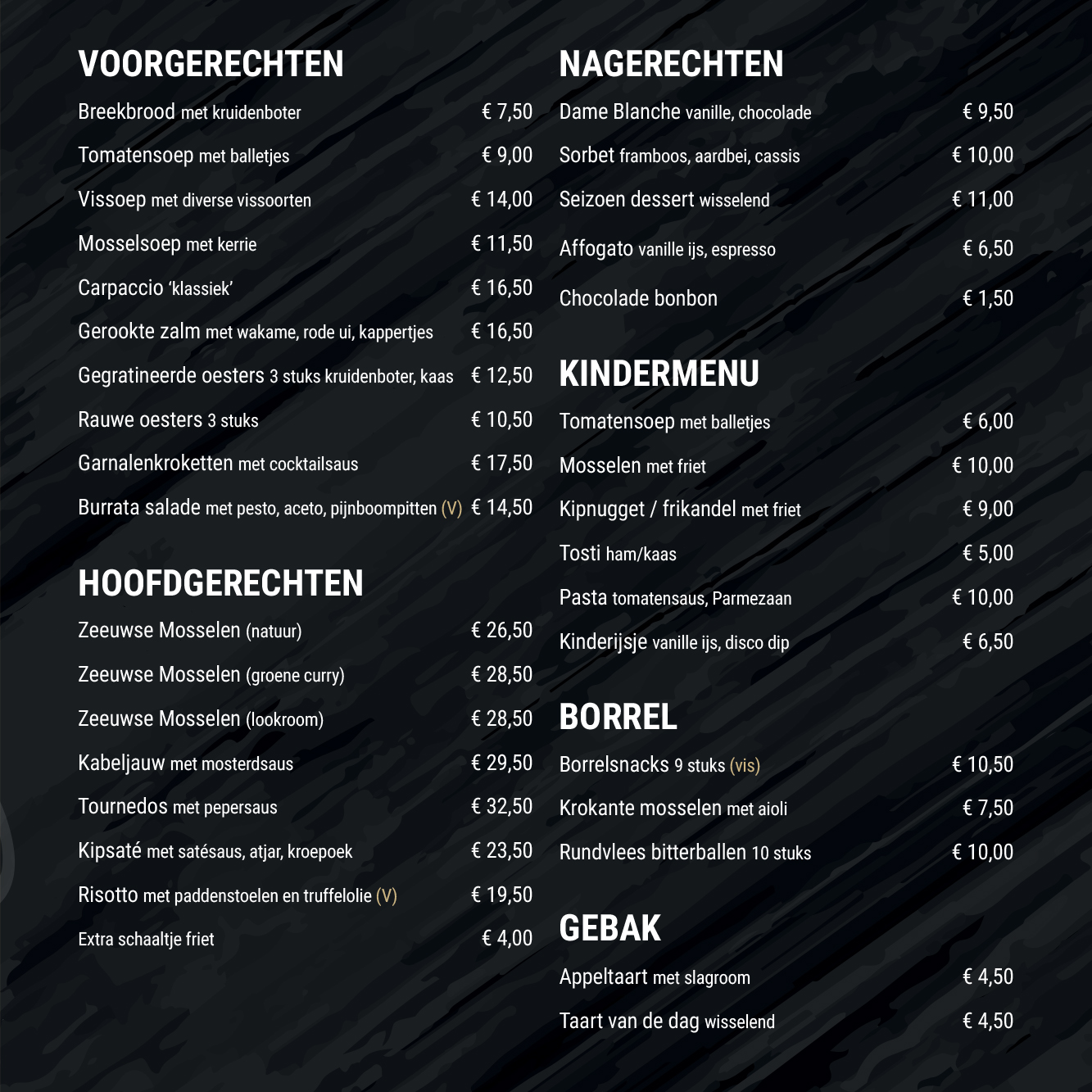 Menu pagina 3