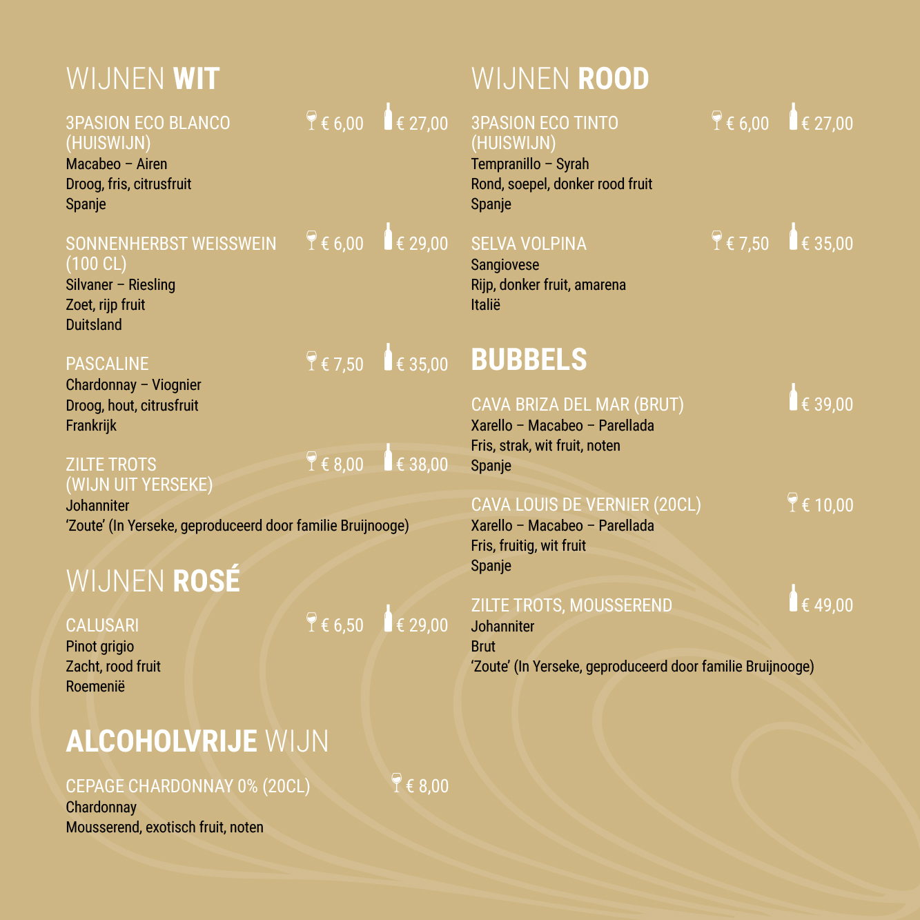 Menu pagina 5